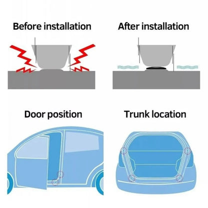 Car Door Shock Absorber Pads Anti-Collision Buffer Bumper Stickers