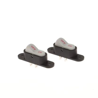 1/5PCS White 2 Pin Light ON/OFF 250V 6A AC AMP 125V 10A Electric Wok Home Start Switch Boat Button Switch