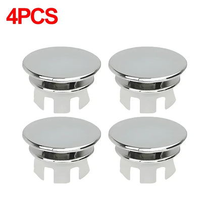 Sink Overflow Ring Cover Plug Bathroom Basin Drain Hole Cap 4/1PCS