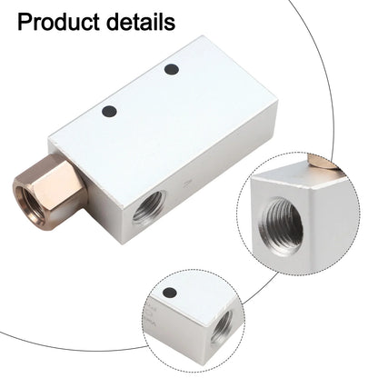 Vacuum Generator Pneumatic Control Valve CV1025 Air Exhaust Ejector Aluminum Alloy Resistant with Threaded Ends