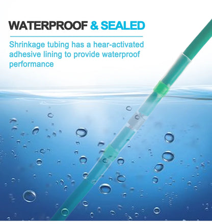 100/120 PCS Solder Seal Wire Connectors, Heat Shrink Butt Connectors, Waterproof Insulated Electrical Wire Terminals