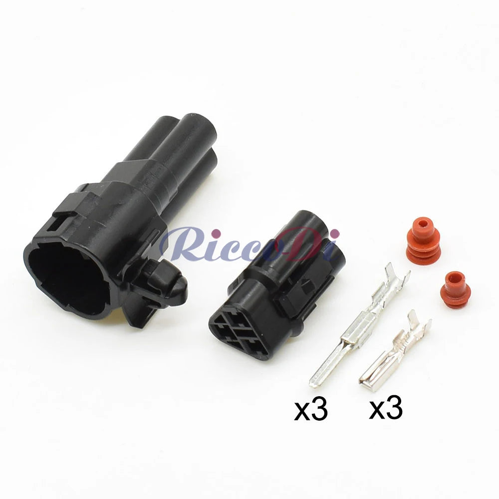 3-Pin 2.2mm MT Sealed Connector 6180-3241 6187-3271 DJ7031F-2 White Male Female Automotive Motorcycle