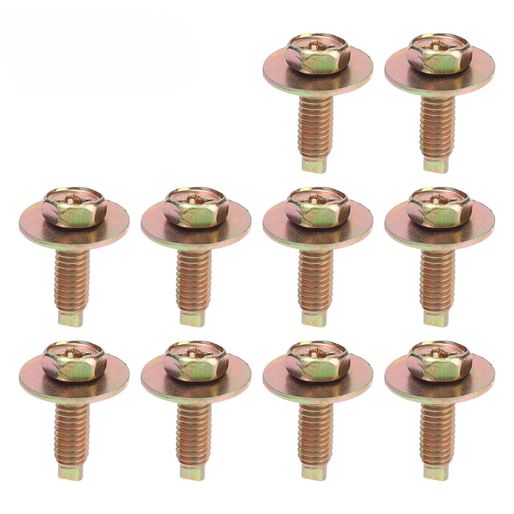 Car Body Bolts & U-nut Clips M4/M5 Engine Under Cover Splash Shield Body Bumper Fender Push Clips Universal Auto Accessories