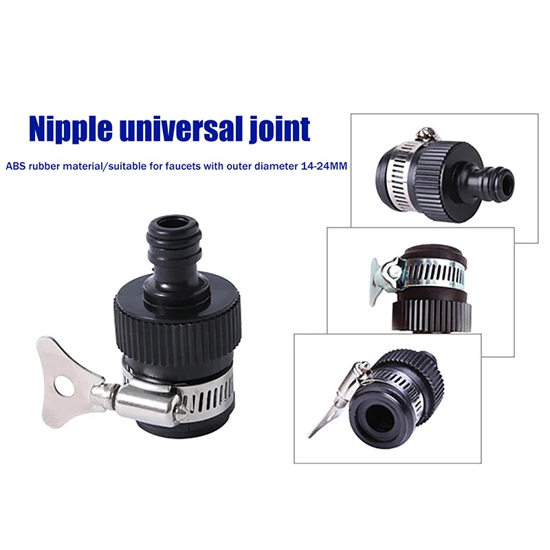New Universal Faucet Connector Tap Connector Adapter Garden Kitchen Water Hose Pipe Joiner Fitting Universal