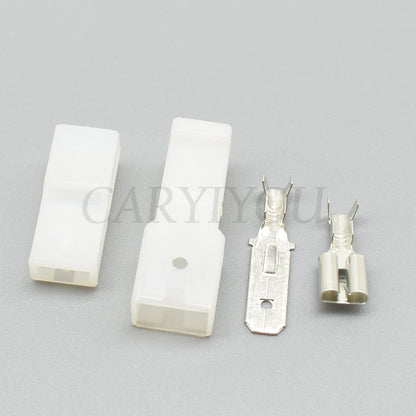 1 Pin 6.3mm Connector 16971976A 161971990B DJ7018-6.3-11/21 Female Male with Terminals
