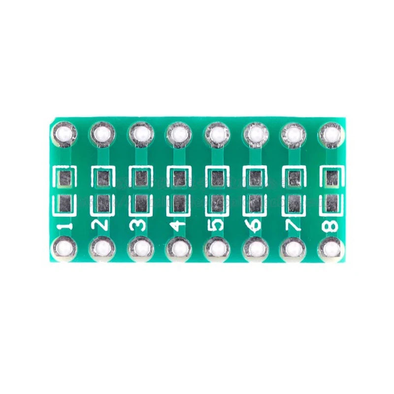 5pcs SMT to DIP Adapter Board Kit for 0805 0603 0402 Capacitors, Resistors, LEDs 2.54mm Pitch FR4 PCB