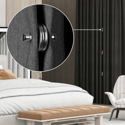 Curtain Magnetic Button Clips — Nail-Free Detachable Window Curtain Magnet Buckle Adjustment Accessories 1–10 Pairs