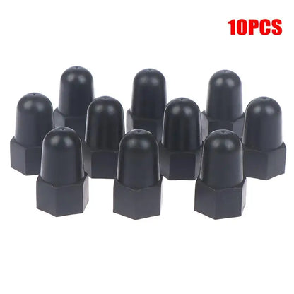 New 10PCS Lengthen Nut Cap Hexagonal Nut M6 M8 M10 M12PE Plastic Nut Protection Caps Hex Screw Protective Sleeve