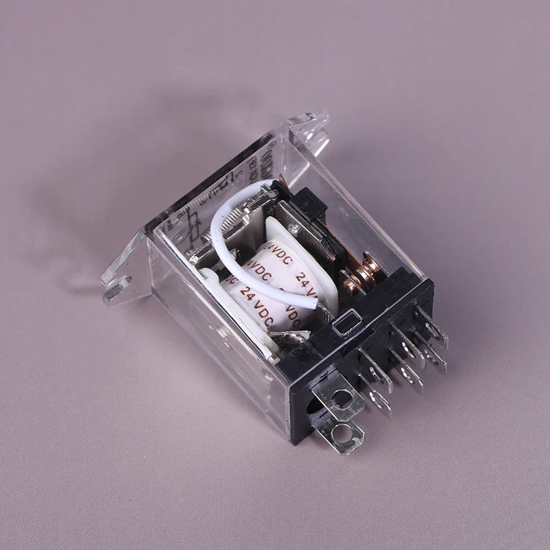 JQX-13F HH62P High Power Relay Coil General DPDT Micro Mini Electromagnetic Relay Switch With Socket Base AC220V DC12V24V
