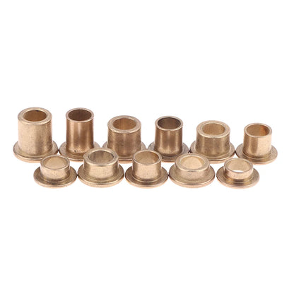 5Pcs Flange Bushing Copper Sleeve Inner Diameter 8MM Powder Metallurgy Oil Bearing With Edge Step Shoulder