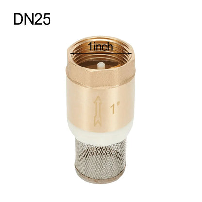 Brass Foot Valve DN25 With Check Valve Stainless Steel Basket Suction Basket 1 Inch Internal Thread Foot Valve 25 Mm