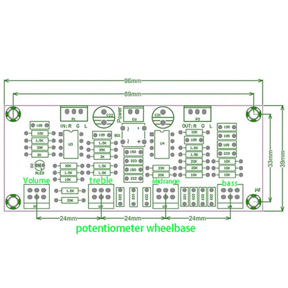 XH-A901 Digital Amplifier Board Matching Tone Board DC Tone Board Treble and Bass Adjustment Tone Board Preamp Board New