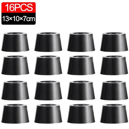 8/40Pcs Rubber Pads Floor Protectors Table Chair Furniture Leg Cover Speaker Cabinet Bottom Black Tips Absorber Non-slip Gasket