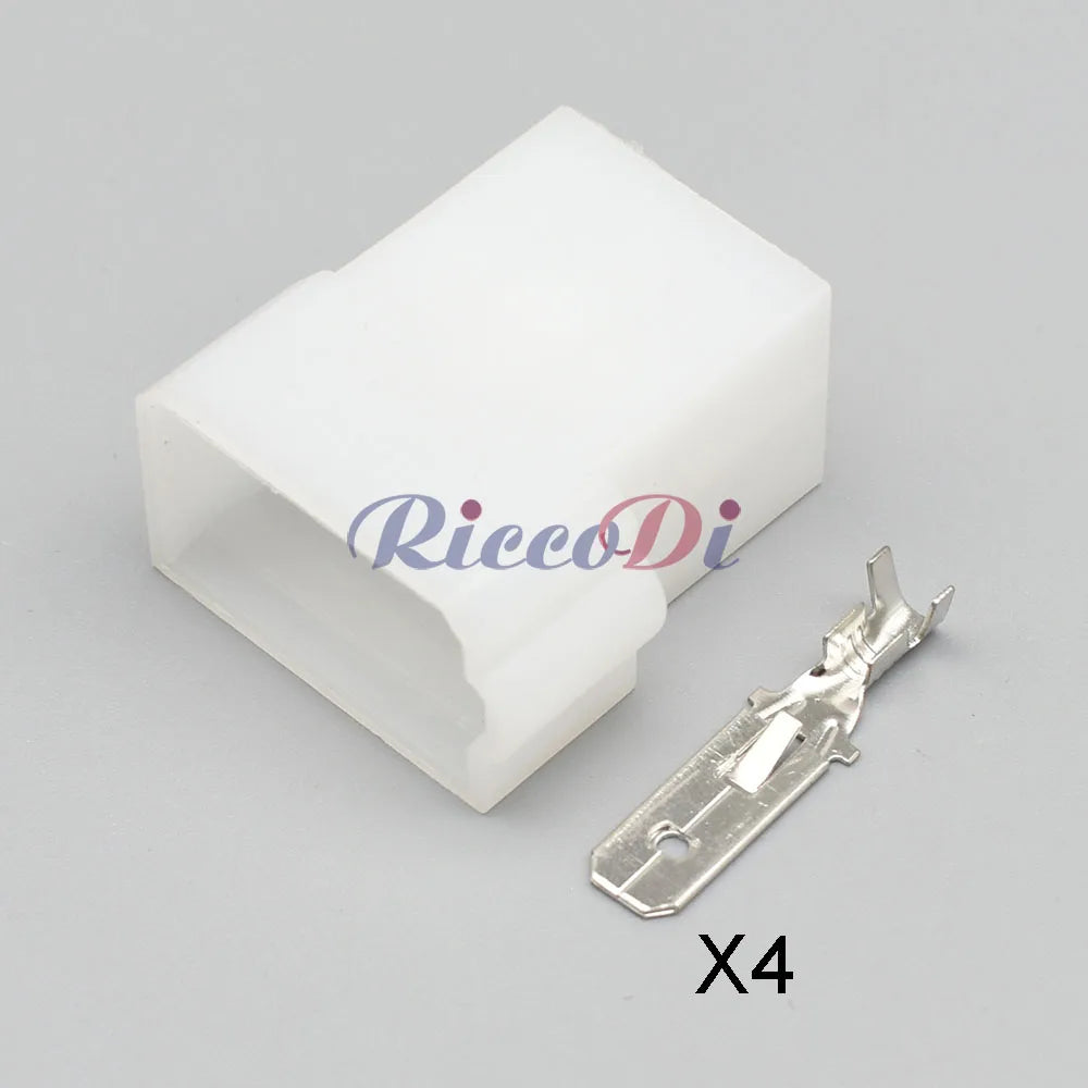 180900 180901 Oxygen Sensor Inserts White Plastic Connectors with Terminals DJ70411-6.3-11 4P Automotive Connectors