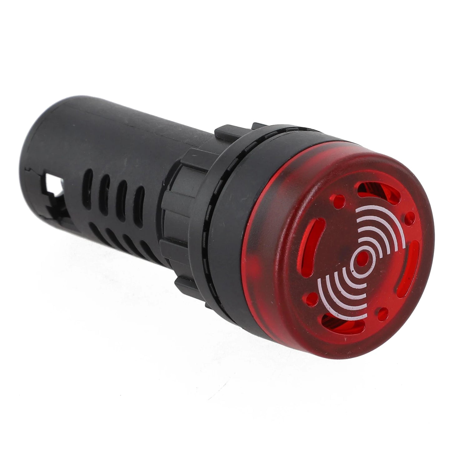 22mm Sound & Light Alarm — AD16-22SM Red LED Buzzer, AC/DC 12V/24V/220V