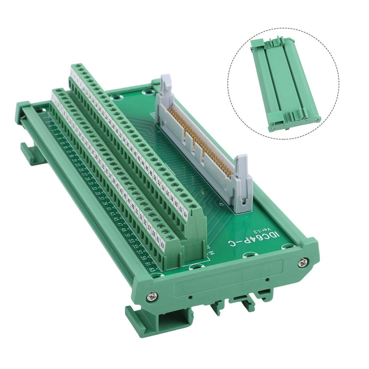 64 Pin Connector Terminal Block Connector Green Color IDC 64P Connecto ...