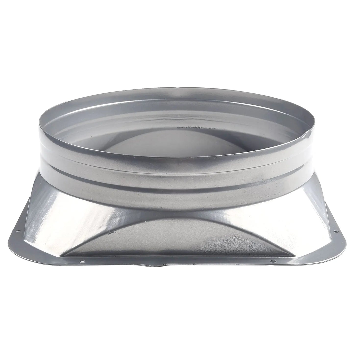 For Kitchen Hood Ventilator Pipe Connecting Vent Flange Exhaust Duct 4-10inch Electrostatic Spray Metal Silver-gray