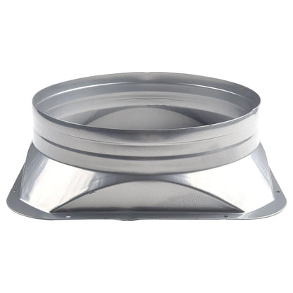 For Kitchen Hood Ventilator Pipe Connecting Vent Flange Exhaust Duct 4-10inch Electrostatic Spray Metal Silver-gray