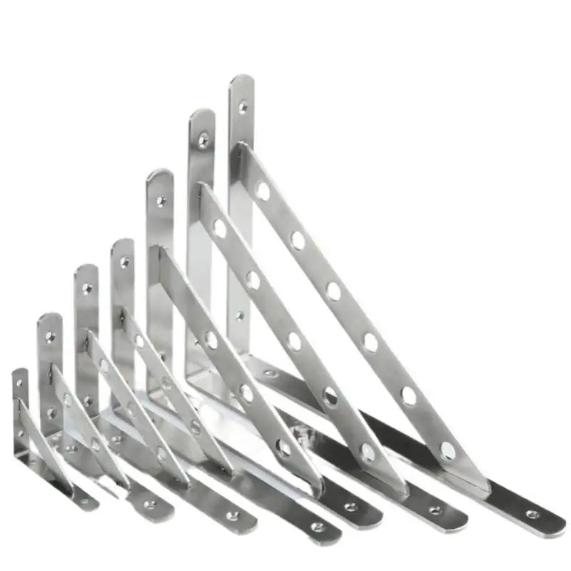 2Pcs Angle Bracket Heavy Duty For Wall Angle Bracket Stainless Steel L Type Bracket