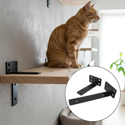 Concealed Right Angle Bracket – 10/15/20CM Shelf Support Wall Mounted Furniture Holder for Desk, Kitchen & Home Shelves