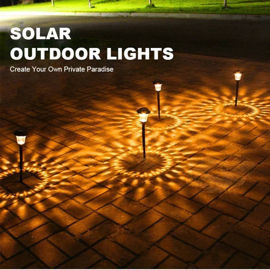 Solar Pathway Garden Lights Outdoor Waterproof LED