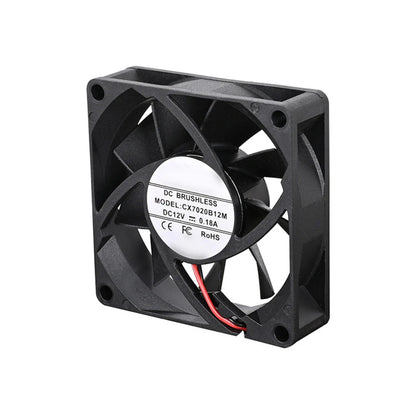 2pcs Cooling Fan Computer Case Heat Sink Fan 12V Computer Case Cooling Fans 70x70x20mm For Case Power Supplies 3200 RPM