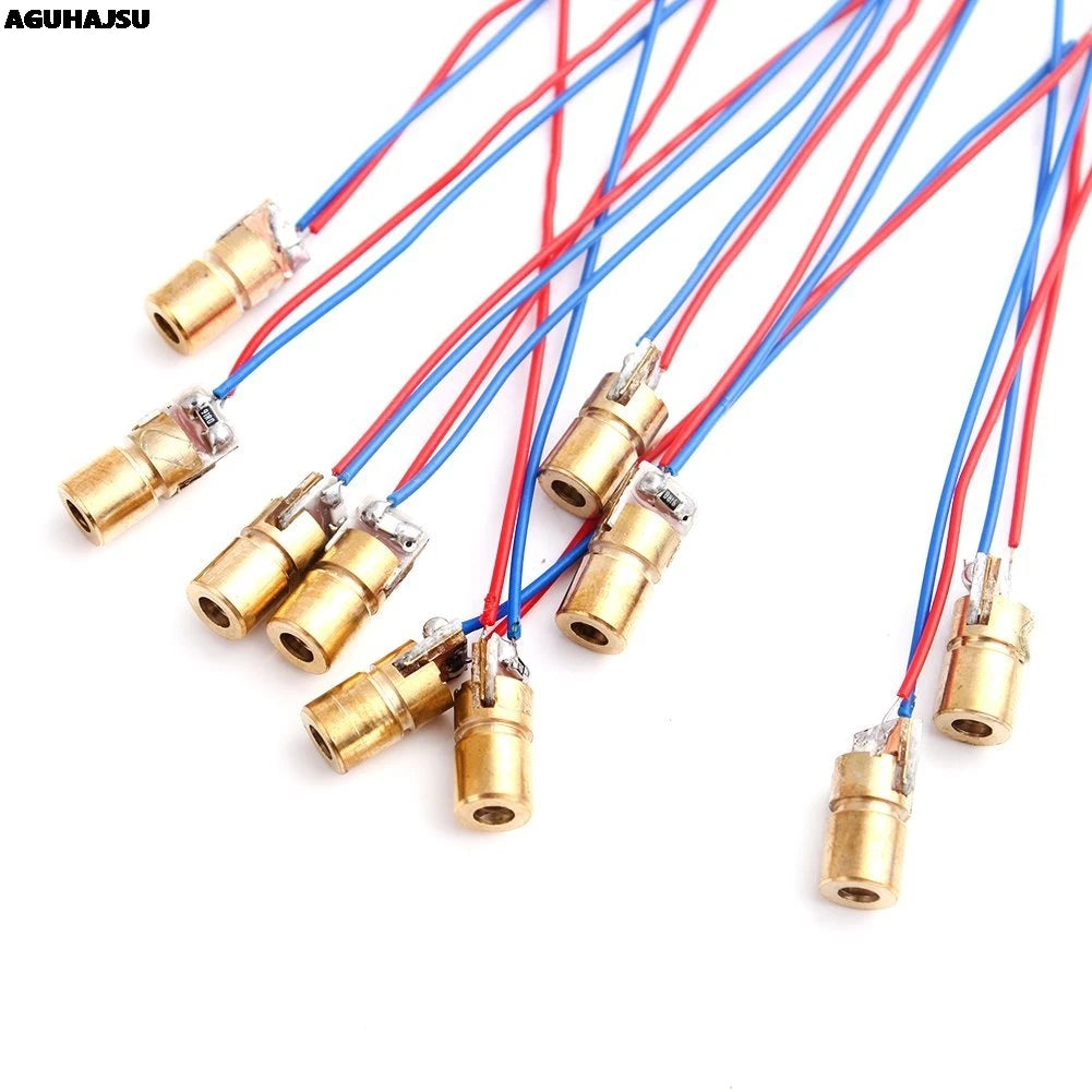 5V 650nm 5mW Adjustable Red Laser Diode Module Mini Laser Pointer with Copper Head