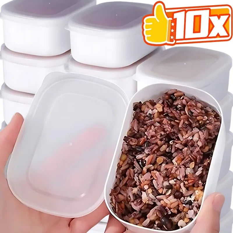 Food Sealed Crisper Refrigerator Food Vegetable Fruit Storage Container Rice Packaging Box Thermostability Kitchen Storage Boxes