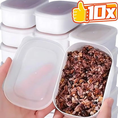Food Sealed Crisper Refrigerator Food Vegetable Fruit Storage Container Rice Packaging Box Thermostability Kitchen Storage Boxes