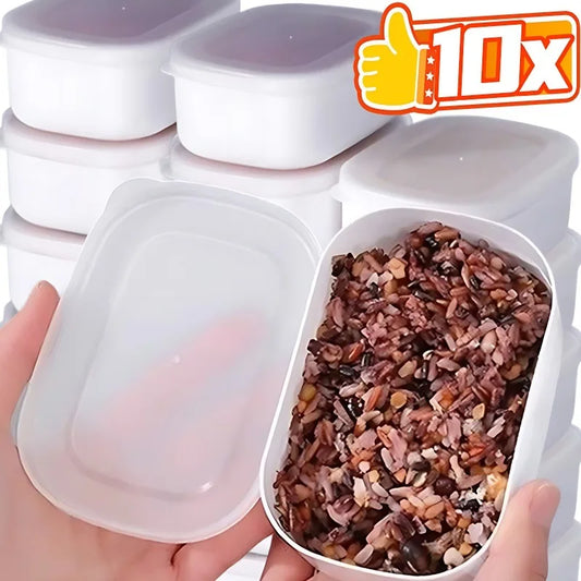 Food Sealed Crisper Refrigerator Food Vegetable Fruit Storage Container Rice Packaging Box Thermostability Kitchen Storage Boxes