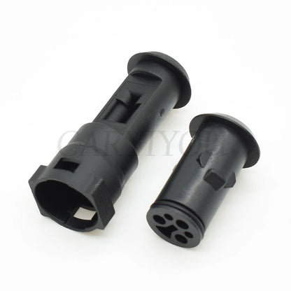 3-Pin 1.5mm TE Tyco Black Waterproof Connector DJ3031-1.5-11/21 Round Sheath Male Female Auto