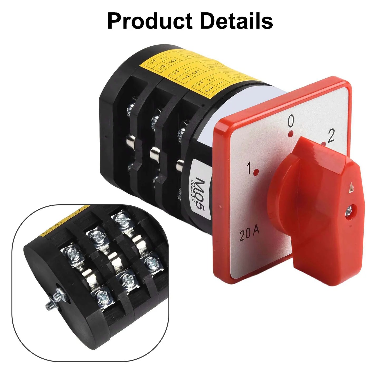 This conversion switch features an intuitive design that enhances usability across multiple motor applications effectively