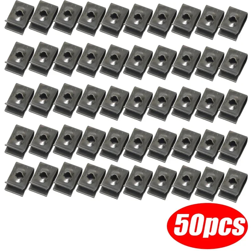 Car U-Type Metal Screw Fastener Clips Anti-Rust Bumper