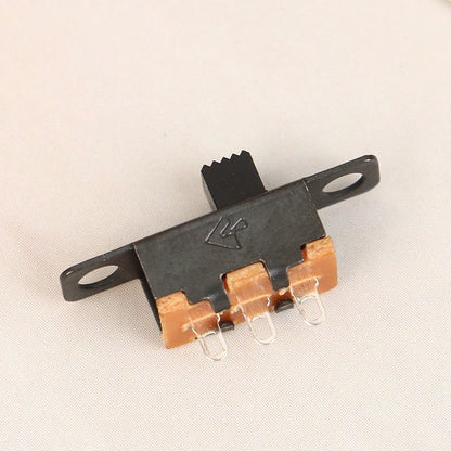 20Pcs 5V 0.3A Mini Size Black SPDT Slide Switch For Small DIY Power Electronic 3Pin 1P2T Slide Switch Toggle Switch