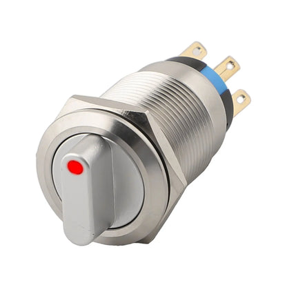 Momentary Rotary Push Button Switch 19mm 3 Position 2NO2NC 36V Waterproof IP66 Rated Stainless Steel 304 Construction