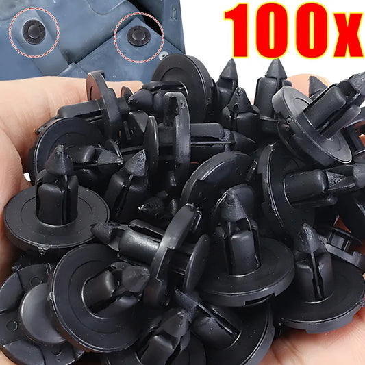 8mm Automotive Fastener Rivets Clips for Nissan Body Bumper Trim 10-100pcs