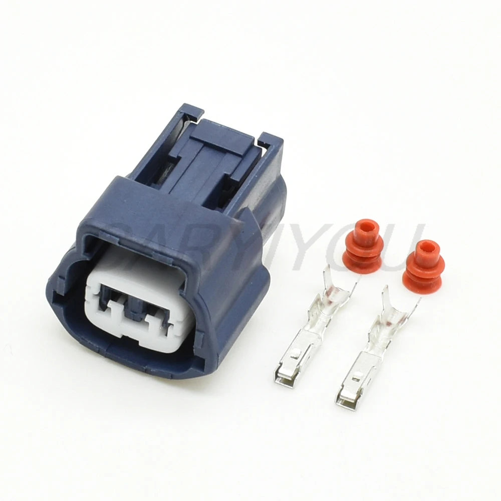 DJ7022FB-2.2-21 Automotive 2-Pin 2.2mm Waterproof Wire Connector Socket with Terminals