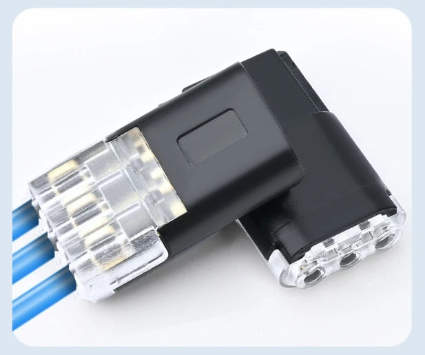 3-Pin Plug Electrical Connector 3-Wire Interchangeable Quick Wire Connector Automotive Wire Cable Ribbon Terminal Connector