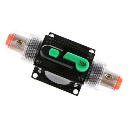 Car Boat 10A to 100A AMP Circuit Breaker Fuse Reset for 12V 24V 48V DC with Waterproof Housing and Manual Reset for Overload