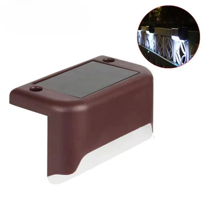 Solar Pathway Light – Outdoor Garden Step Light Waterproof Fence Lighting Yard Decor Stair Lamp with Warm White LED