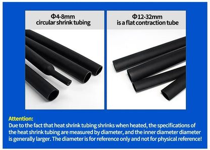 5 Meter 4:1 Dual Wall Heat Shrink Tube with Glue Heat Shrinkable Tubing 4-32mm