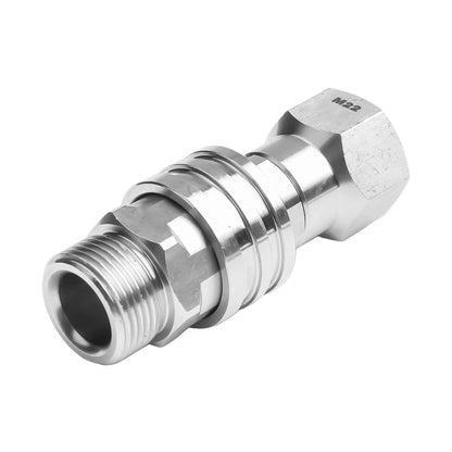 Pressure Washer Adapter Kit — 360° Rotation Male &amp; Female Quick Connector Set, Rust-Resistant Fittings
