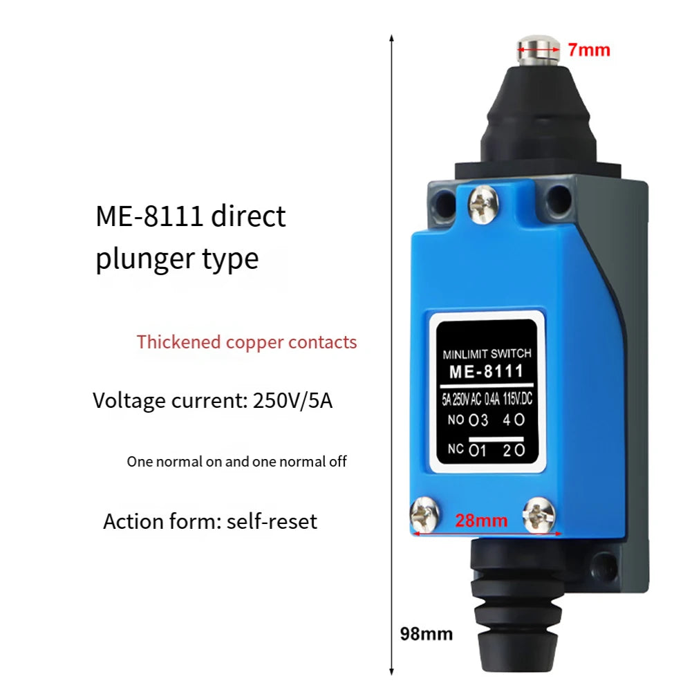 Industrial Switch ME-8111 Limit Switch High-strength Shell Metal Swing Rack Smooth Movement Electrical Circuits