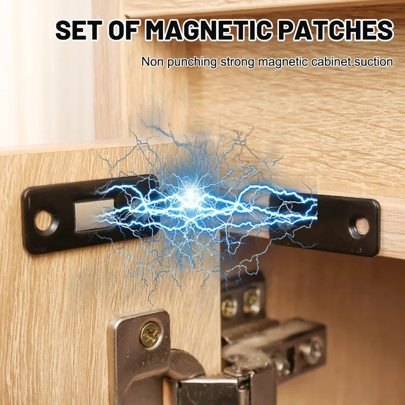 Wholesale Magnetic Door Catch Ultra-Thin Cabinet Catches Door Closed Magnets Sheet Adhesive Closet Drawer Window Magnet Latches