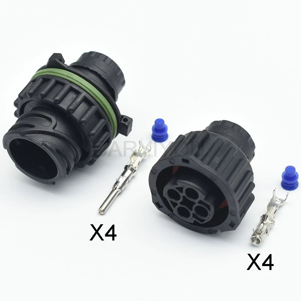 Tyco 4 Pin Round Male Female Sealed Odometer Speed Sensor Connector Plug for HOWO A7 Truck 1-967402-1 1-967325-1