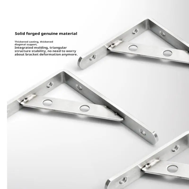 2Pcs Angle Bracket Heavy Duty For Wall Angle Bracket Stainless Steel L Type Bracket