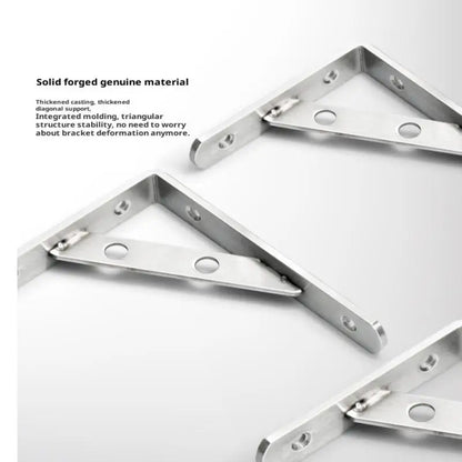 2Pcs Angle Bracket Heavy Duty For Wall Angle Bracket Stainless Steel L Type Bracket
