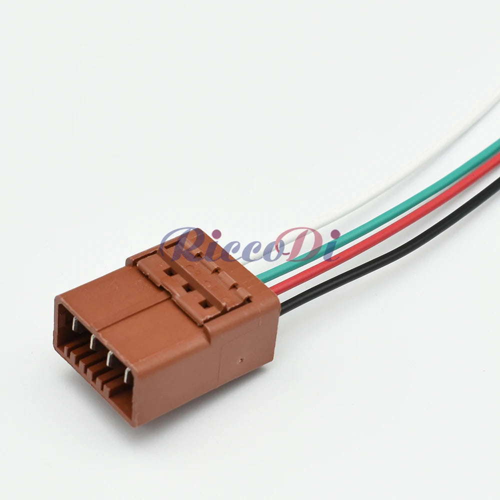 4 Pin 4.8mm Series Brown Wire Car Electrical Connector DJ7041-4.8-11/21 With Terminal for VW Audi Toyota Nissan