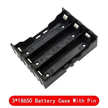 ABS 18650 Battery Holder Case Storage Box with Hard Pin Slots for 1-4 Cells