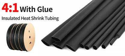 5 Meter 4:1 Dual Wall Heat Shrink Tube with Glue Heat Shrinkable Tubing 4-32mm